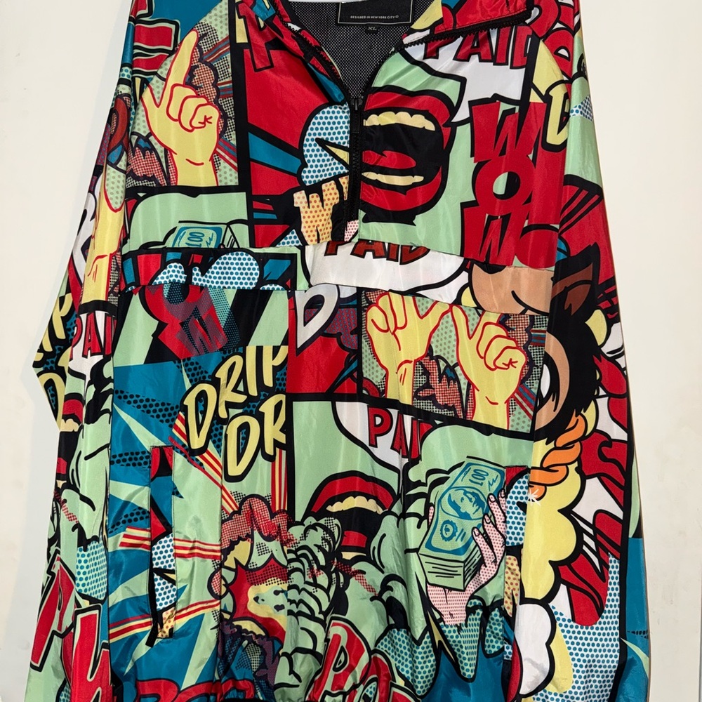 Reason Money Calls Comic Print windbreaker size XL